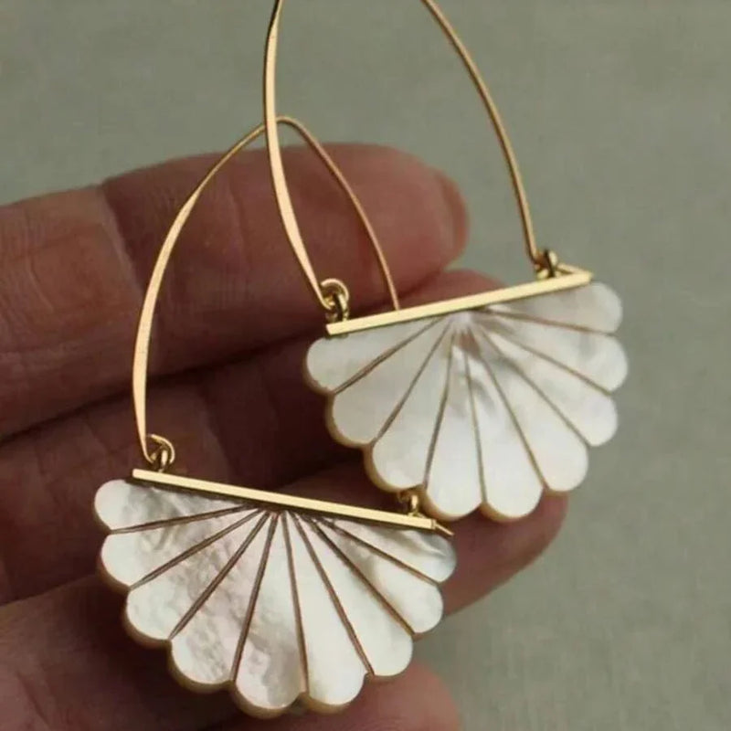 Vintage Boho Style Faux Pearl Decor Artistic Bridal Earrings