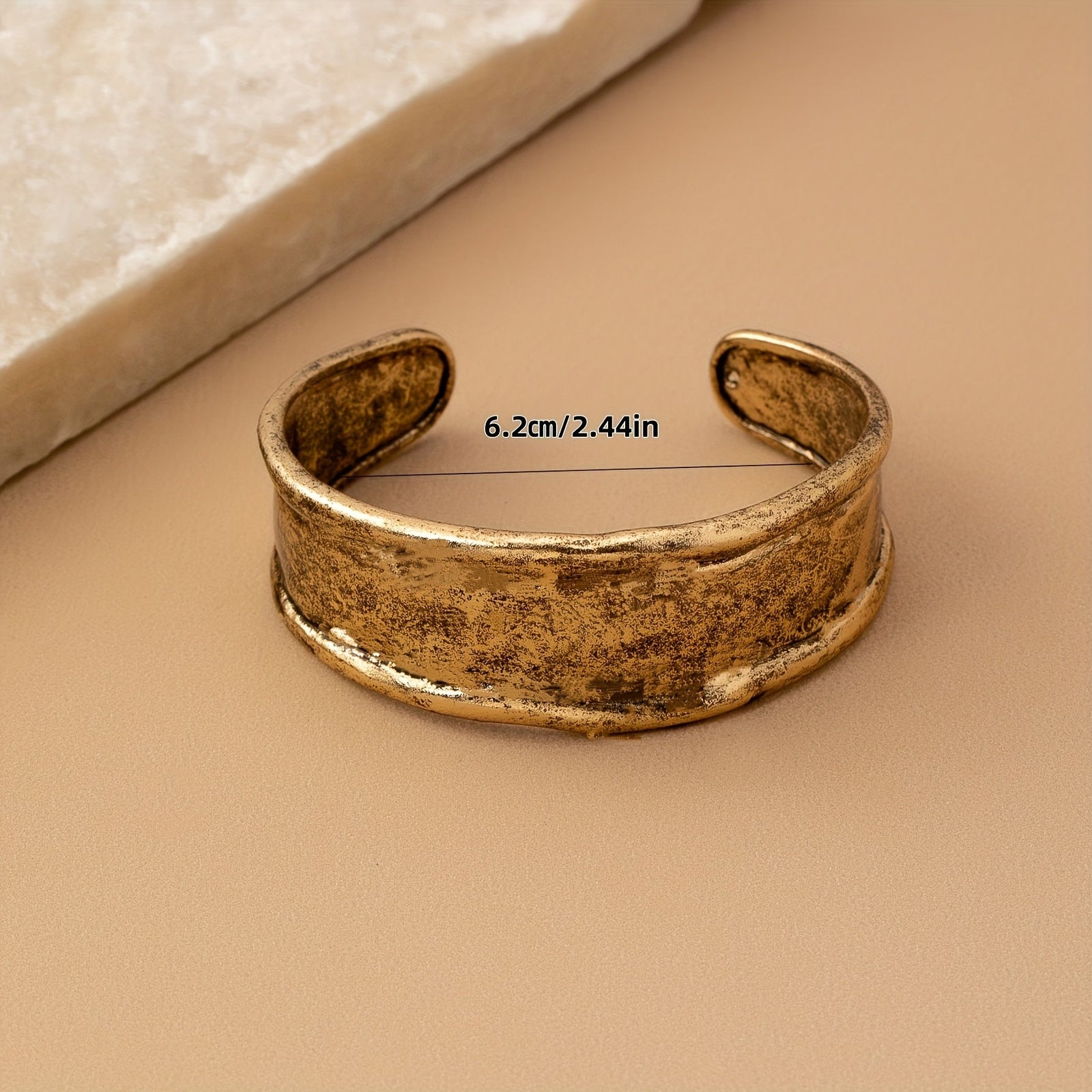 Vintage Style Minimalist Adjustable Zinc Alloy Open Bracelet
