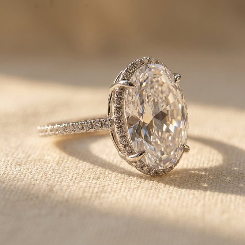 Classic Solitaire Four Prong Cubic Zirconia Ring