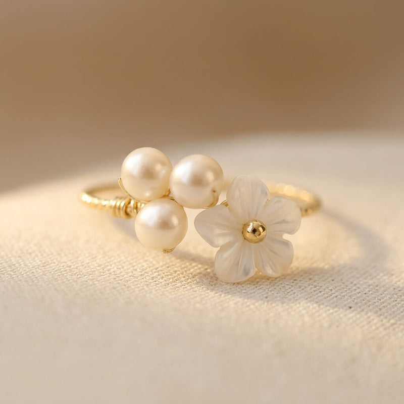 Delicate Artisan Gold Ring
