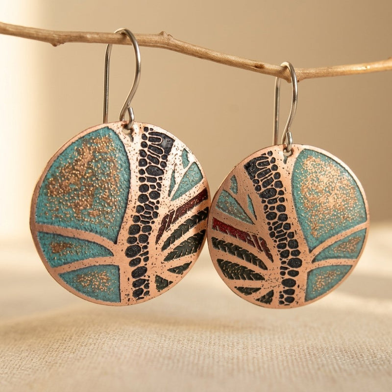Large Disc Earrings