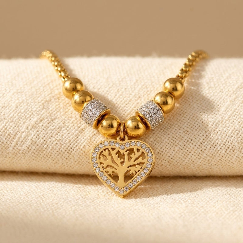 Elegant Stainless Steel Tree Life necklace