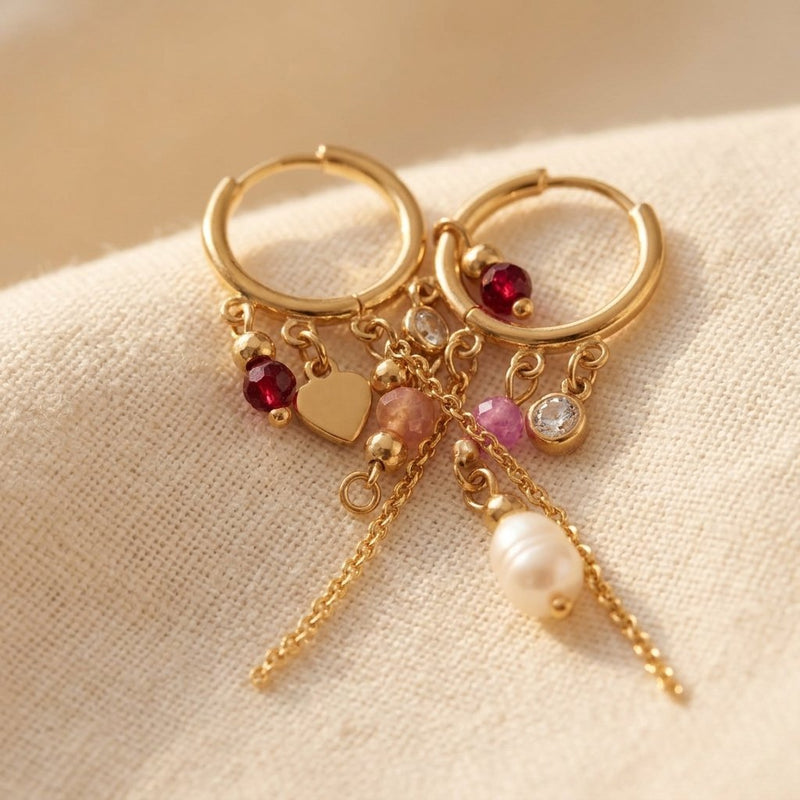 he Aurelia Vintage Elegant Tassel Drop Earrings