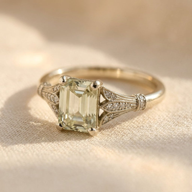 Luxury Vintage Art Deco Engagement Ring